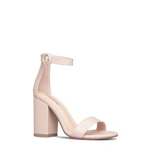 Shoedazzle Blush DOREEN BLOCK HEEL Ankle Strap Sandal Size US 11